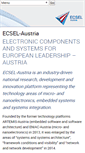 Mobile Screenshot of ecsel-austria.net